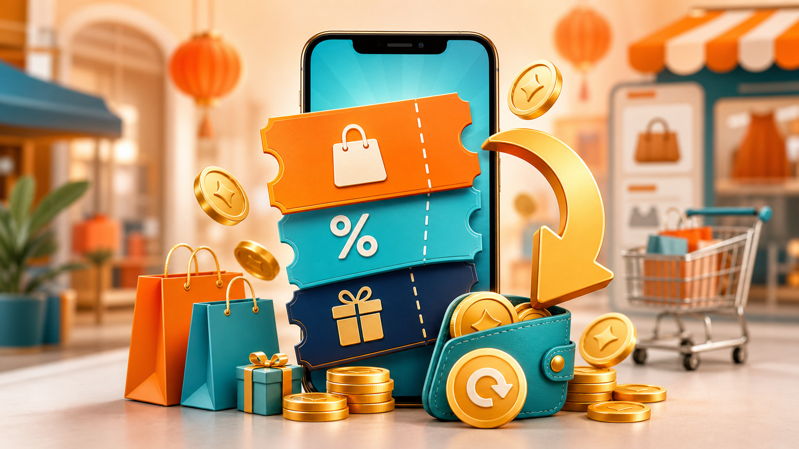 Cách kết hợp Voucher, Shopee Xu và hoàn tiền BEBack để giảm giá sâu hơn